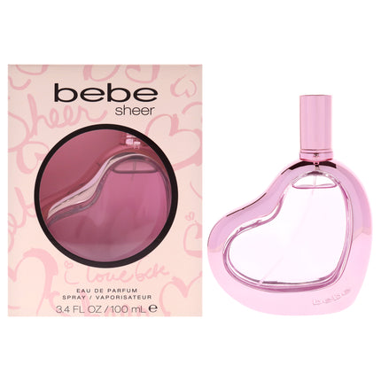 Bebe Sheer by Bebe for Women - 3.4 oz EDP Spray: A Fresh and Floral Fragrance for Her