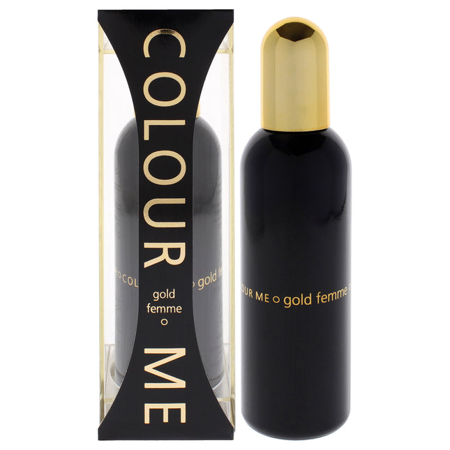 Colour Me Femme Gold by Milton Lloyd for Women - 3.4 oz EDP Spray - Long-Lasting Fragrance for Women