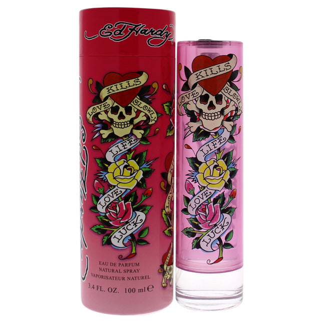 Ed Hardy by Christian Audigier for Women - 3.4 oz EDP Spray: A Bold and Sensual Fragrance