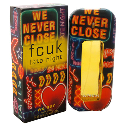 French Connection UK Fcuk Late Night Women's 3.4 oz EDT Spray - Bold and Sensual Fragrance