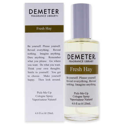Demeter Fresh Hay Cologne Spray for Women - 4 oz, Aromatic Fragrance