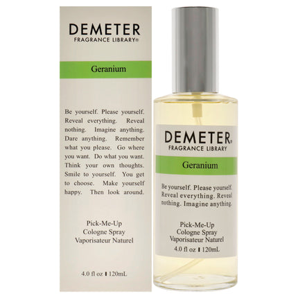 Geranium by Demeter for Women - 4 oz Cologne Spray: Refreshing and Floral Fragrance