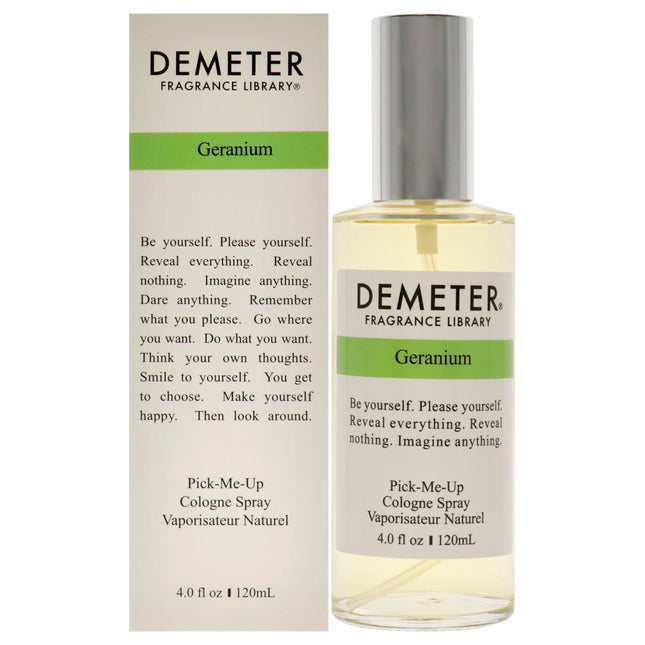 Geranium by Demeter for Women - 4 oz Cologne Spray: Refreshing and Floral Fragrance