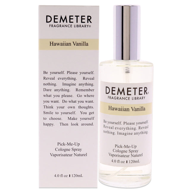 Demeter Hawaiian Vanilla Cologne Spray for Women - 4 oz - Tropical Paradise in a Bottle