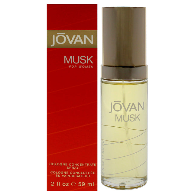 Jovan Musk Women's Cologne Spray - 2 oz - Sensual Fragrance for Her