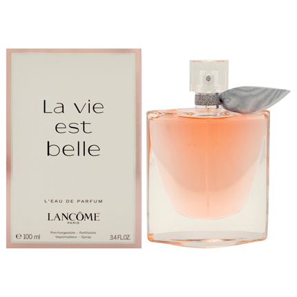 Lancome La Vie Est Belle for Women - 3.4 oz Eau de Parfum Spray - Refillable