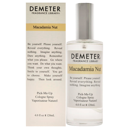 Deliciously Nutty Macadamia Nut Cologne Spray for Women - 4 oz by Demeter