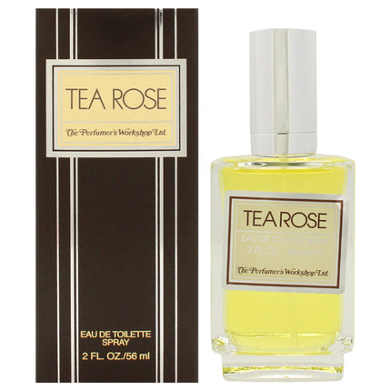 Tea Rose by Perfumers Workshop for Women - 2 oz EDT Spray, Floral and Fresh Fragrance