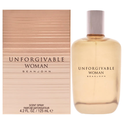 Unforgivable Woman by Sean John for Women - 4.2 oz Scent Spray, Feminine Fragrance
