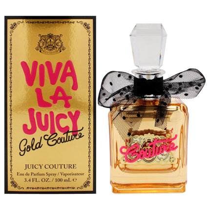 Viva La Juicy Gold Couture by Juicy Couture for Women - 3.4 oz Eau De Parfum Spray for an Alluring Scent