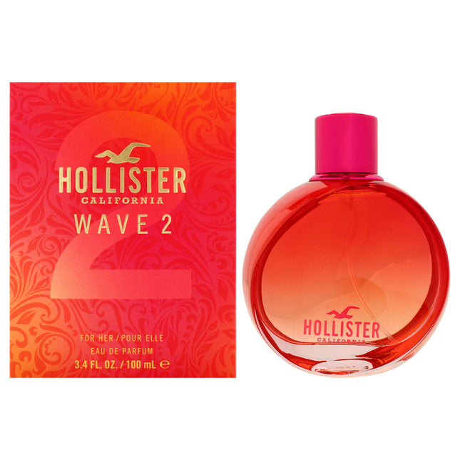 Wave 2 by Hollister for Women - 3.4 oz Eau de Parfum Spray - Fragrance for Her