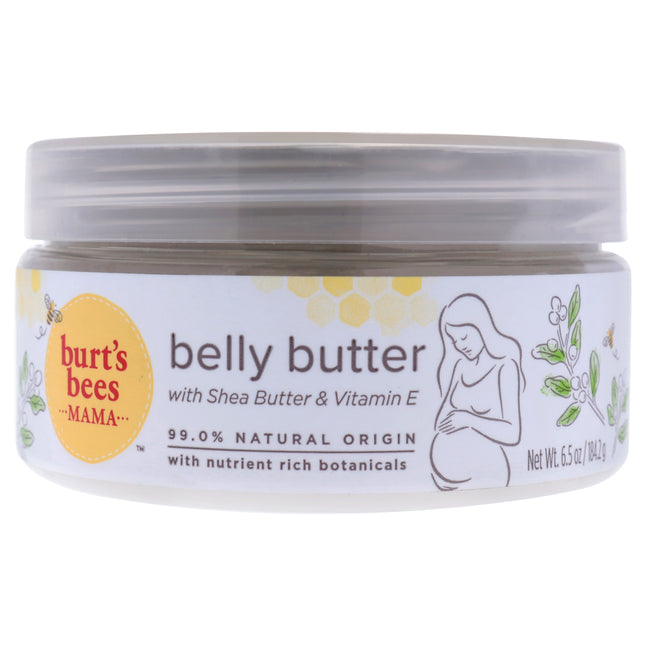Burts Bees Mama Bee Belly Butter for Women - Soothing 6.5 oz Cream for Pregnancy Stretch Marks