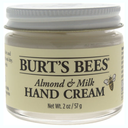 Burts Bees Almond & Milk Hand Cream for Unisex - 2 oz Cream for Smooth, Hydrated Hands