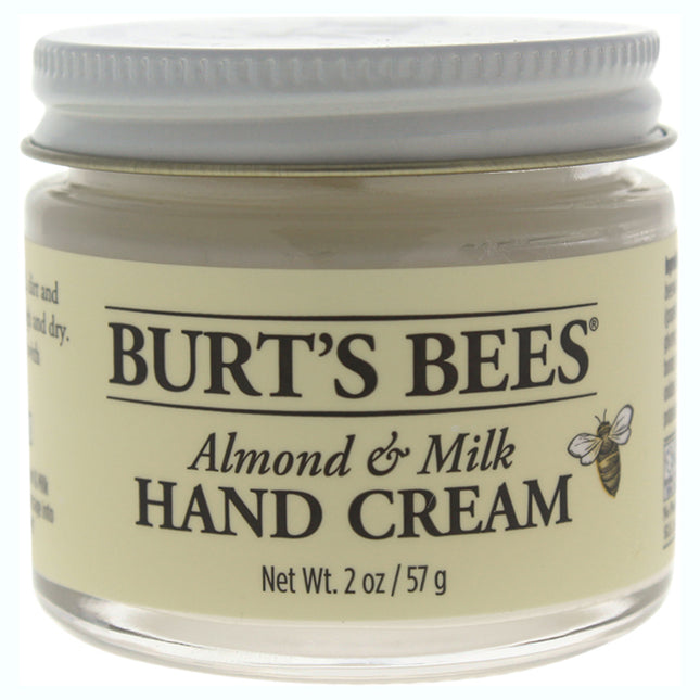 Burts Bees Almond & Milk Hand Cream for Unisex - 2 oz Cream for Smooth, Hydrated Hands