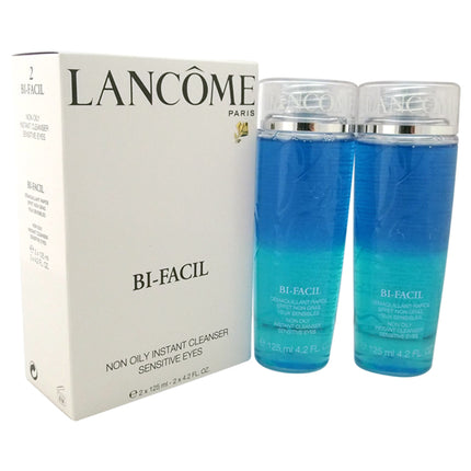 Lancome Bi-Facil Duo Non Oily Instant Cleanser for Sensitive Eyes - Set of 2 x 4.2oz Cleanser