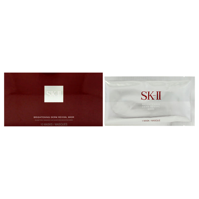 SK-II Brightening Derm Revival Mask - 10 Pc Mask for Unisex