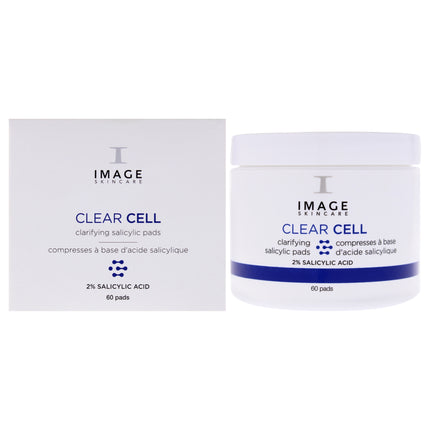 Clear Cell Clarifying Salicylic Pads by Image for Unisex - 60 Pc Pads - Deep Cleansing and Acne Fighting Formula