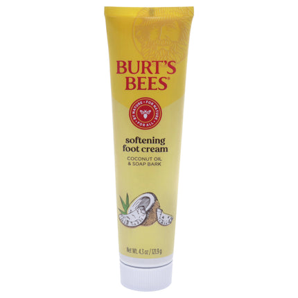 Burts Bees Softening Foot Cream Coconut - Hydrating 4.3 oz Cream for Unisex