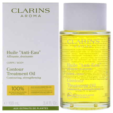 Clarins Contour Body Treatment Oil for Unisex - 3.4 oz Treatment, Nourishing Body Oil for Firming and Toning