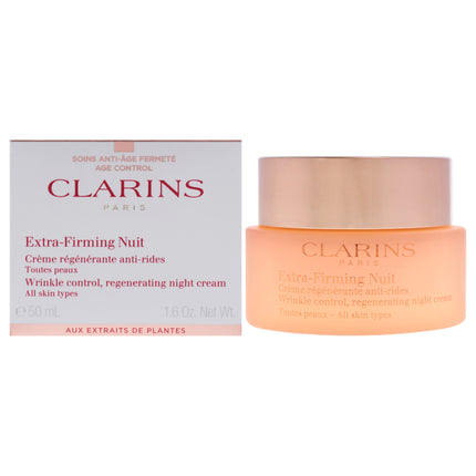 Clarins Extra Firming Night Cream for Unisex - 1.6 oz Cream, All Skin Types