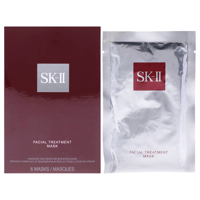 SK-II Facial Treatment Mask for Unisex - 6 Pc Mask - Hydrating and Revitalizing Mask