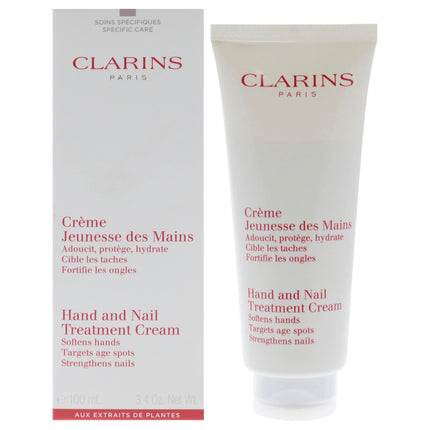 Clarins Hand and Nail Treatment Cream 3.4 oz Cream - Moisturizing Unisex Formula