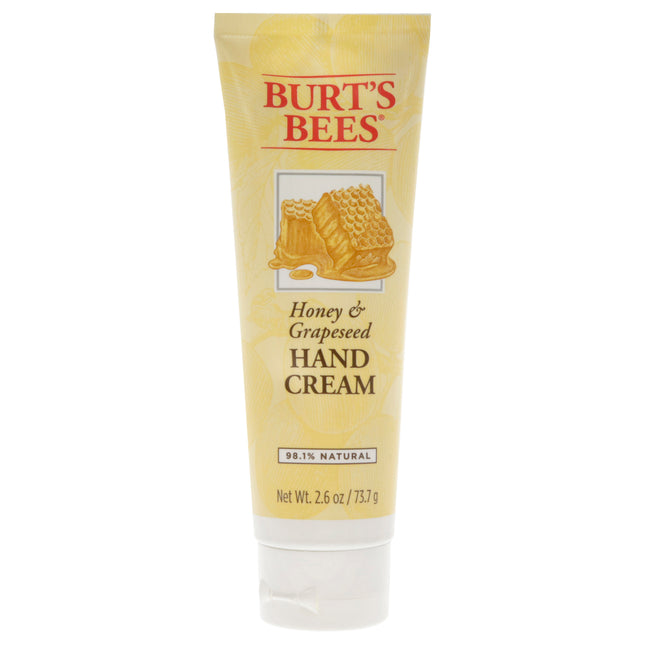 Burts Bees Honey and Grapeseed Hand Cream for Unisex - Nourishing 2.6 oz Cream