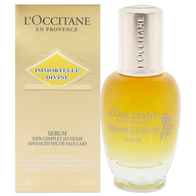 LOccitane Immortelle Divine Serum - Advanced Youth Face Care for Unisex - 1 oz Serum
