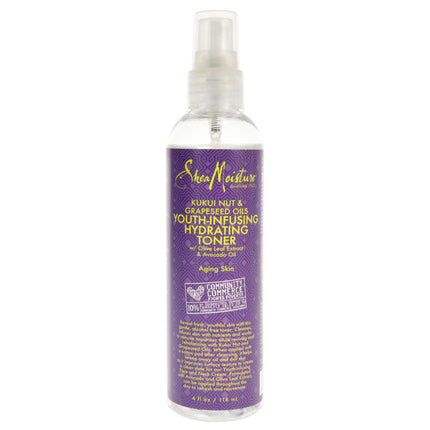 Shea Moisture Kukui Nut & Grapeseed Oils Youth-Infusing Hydrating Toner - 4 oz Toner for Unisex