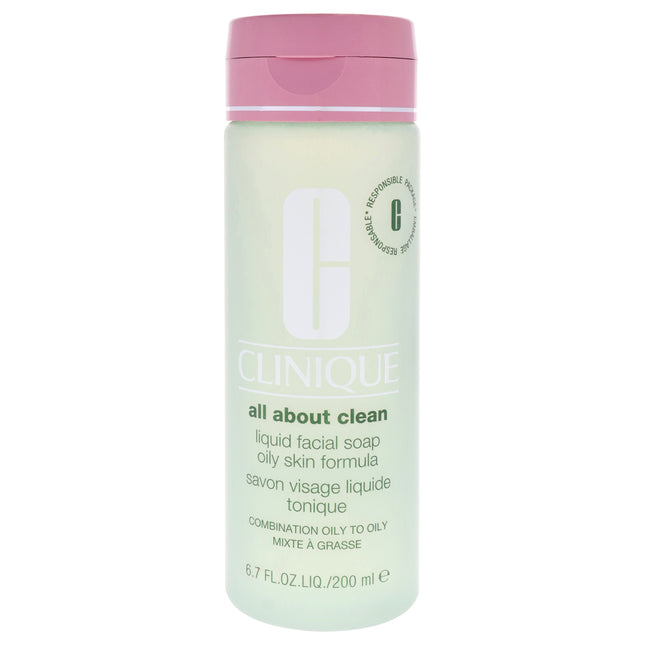 Clinique All About Clean Liquid Facial Soap Oily Skin Formula - 6.7 oz