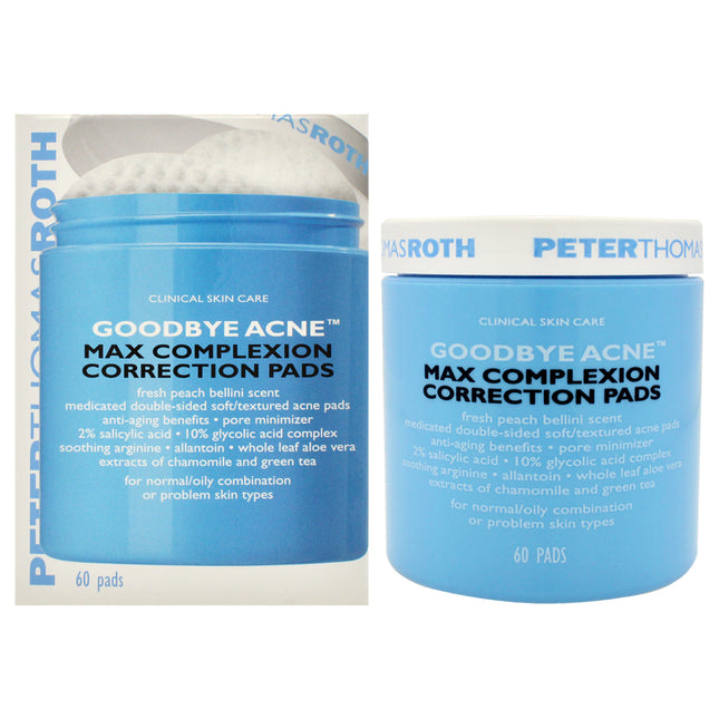 Peter Thomas Roth Max Complexion Correction Pads - 60 Pc Unisex Pads for Clear Skin