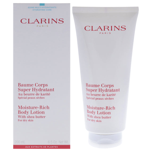 Clarins Moisture Rich Body Lotion with Shea Butter - Dry Skin - 6.5 oz