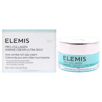 Elemis Pro-Collagen Marine Cream Ultra-Rich for Unisex - Hydrating Anti-Aging Cream 1.6 oz