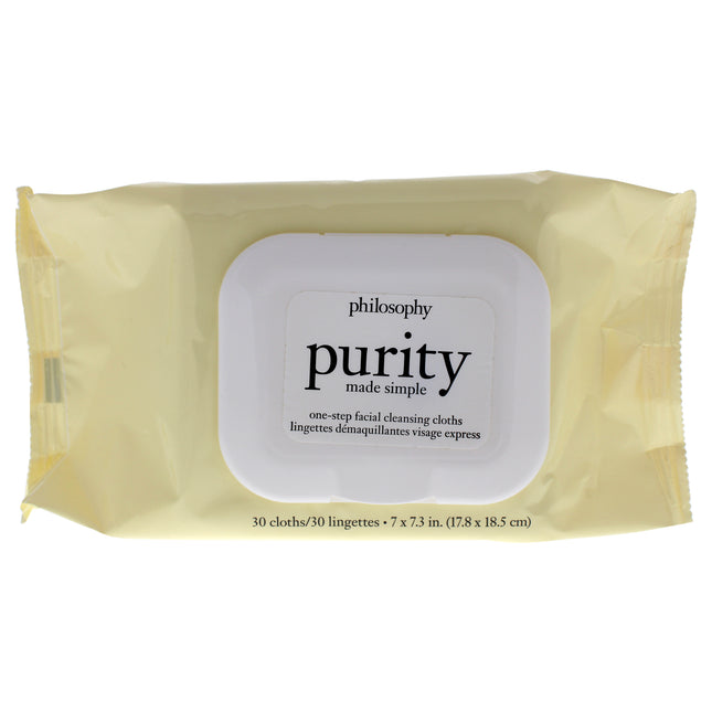 Philosophy Purity Made Simple One Step Facial Cleansing Cloths - 30 Count Wipes for Unisex