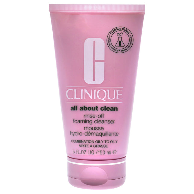 Clinique Rinse Off Foaming Cleanser for Unisex - 5 oz Cleanser