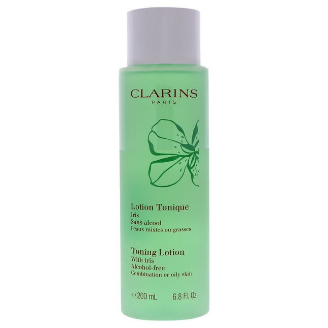 Clarins Toning Lotion with Iris - 6.8 oz Unisex Lotion for Balanced Skin