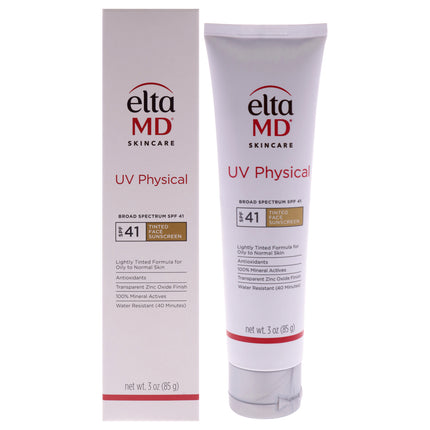 EltaMD UV Physical Sunscreen SPF 41 - 3 oz Unisex Sunscreen for Broad Spectrum Protection