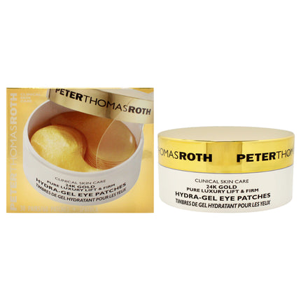 Peter Thomas Roth 24K Gold Pure Luxury Lift and Firm Hydra-Gel Eye Patches for Women - 60 Pc Patches