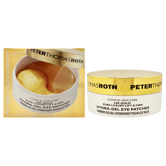 Peter Thomas Roth 24K Gold Pure Luxury Lift and Firm Hydra-Gel Eye Patches for Women - 60 Pc Patches