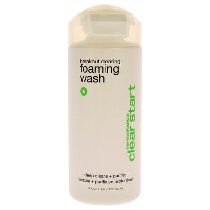 Clear Start Breakout Clearing Foaming Wash by Dermalogica for Women - 6 oz Foam | Gentle Daily Cleanser for Acne-Prone Skin