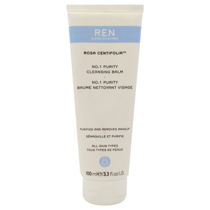 REN Rosa Centifolia No.1 Purity Cleansing Balm for Women - 3.3 oz Cleanser