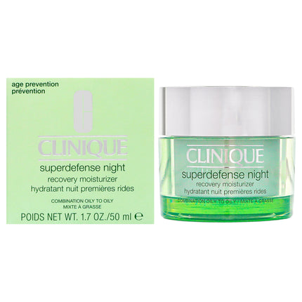Clinique Superdefense Night Recovery Moisturizer for Women - 1.7 oz, Combination Oily to Oily