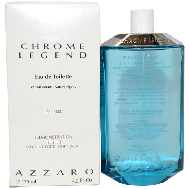 Azzaro Chrome Legend for Men - 4.2 oz EDT Spray - Long Lasting Fragrance