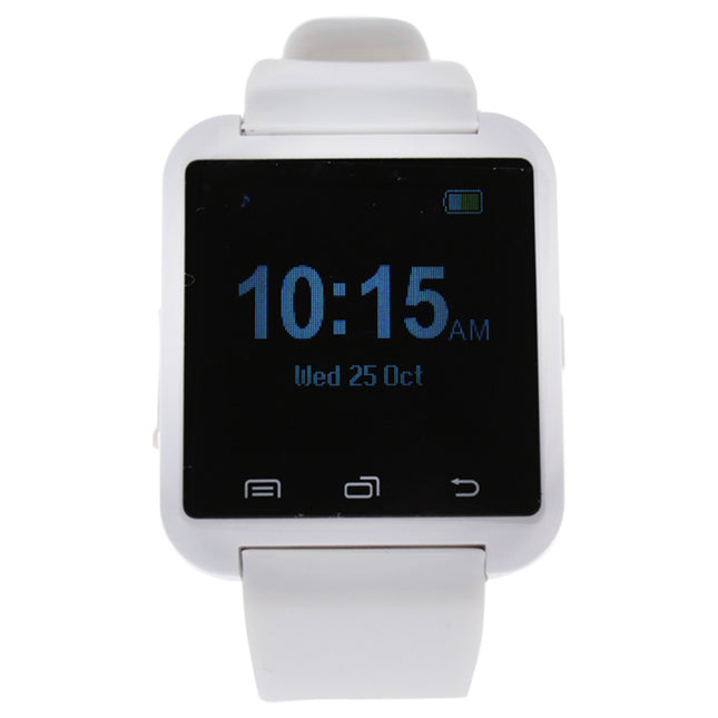 EK-A1 Montre Connectee Silicone Strap Smart Watch - White by Eclock for Men - 1 Pc Watch