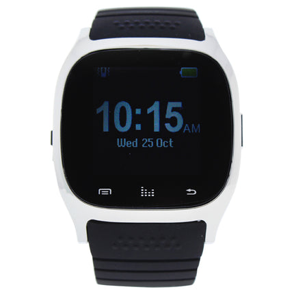 Eclock EK-B4 Montre Connectee Silicone Strap Smart Watch in Silver and Black - Perfect for Men