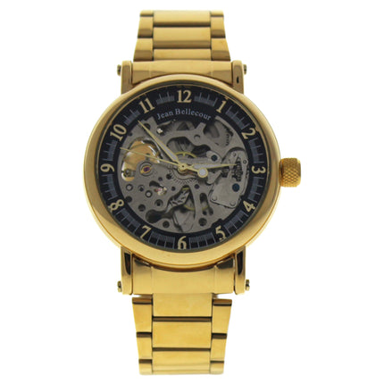 Jean Bellecour REDS28 Gold Stainless Steel Bracelet Watch for Men - High Quality Timepiece