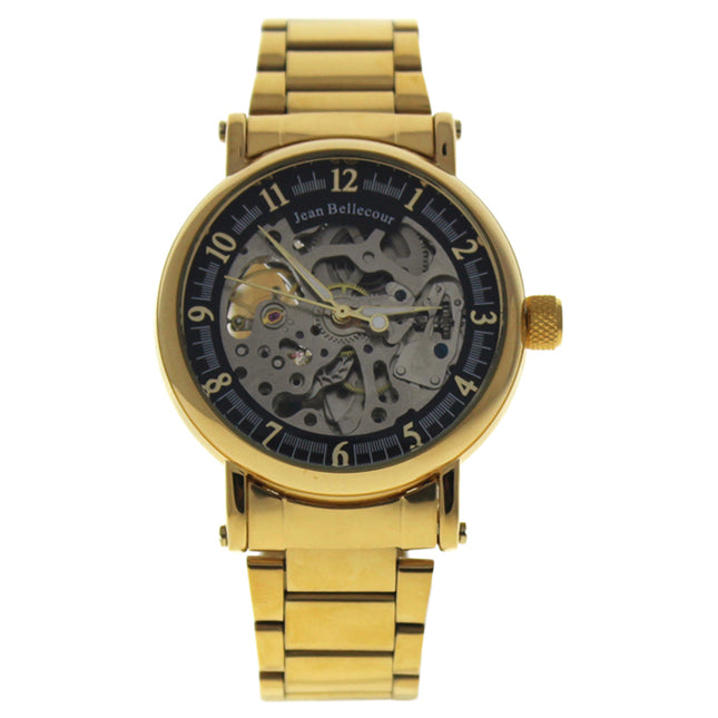 Jean Bellecour REDS28 Gold Stainless Steel Bracelet Watch for Men - High Quality Timepiece