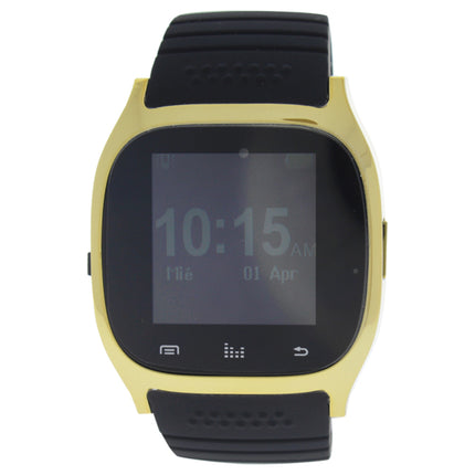 Eclock EK-B5 Montre Connectee Silicone Strap Smart Watch - Gold-Black for Unisex - 1 Pc Watch