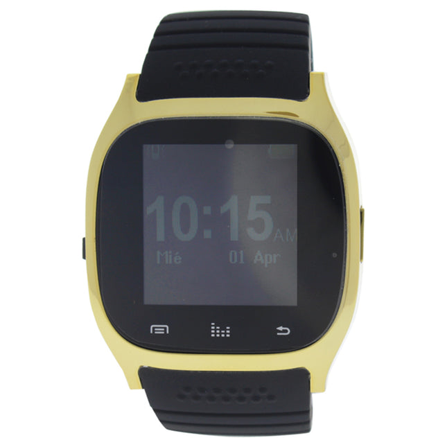 Eclock EK-B5 Montre Connectee Silicone Strap Smart Watch - Gold-Black for Unisex - 1 Pc Watch