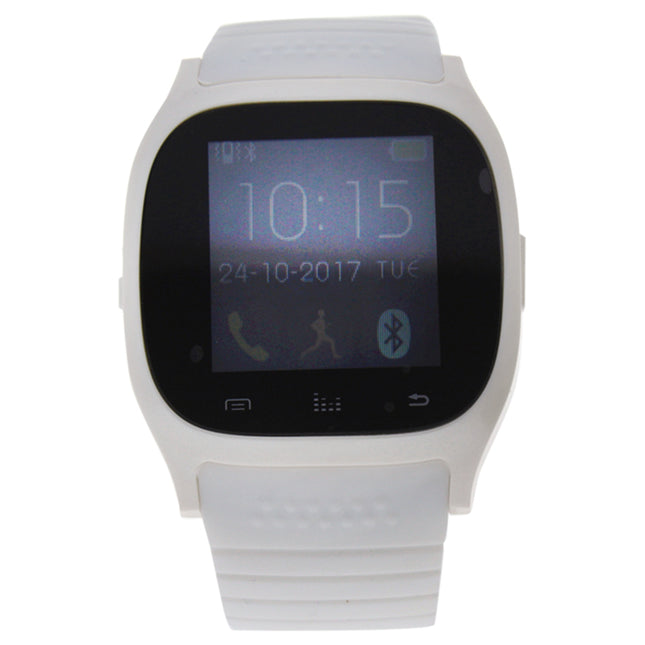 Eclock EK-C2 Montre Connectee Silicone Strap Smart Watch - White for Unisex - 1 Pc Watch